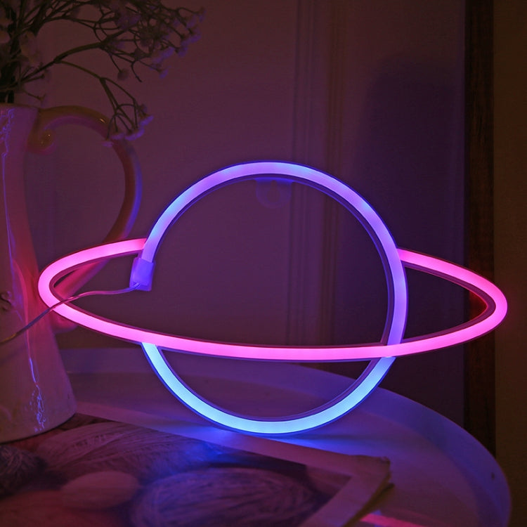 Luce decorativa al neon personalizzata a LED per modellare la luce Scatola batteria USB Dual Purpose, Spec:, Alien, Planet, Rocket