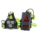 Luce da corsa per sport all'aria aperta Luce da guida notturna impermeabile Evidenzia luce da alpinismo ricaricabile Spia luminosa sul petto