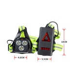 Luce da corsa per sport all'aria aperta Luce da guida notturna impermeabile Evidenzia luce da alpinismo ricaricabile Spia luminosa sul petto