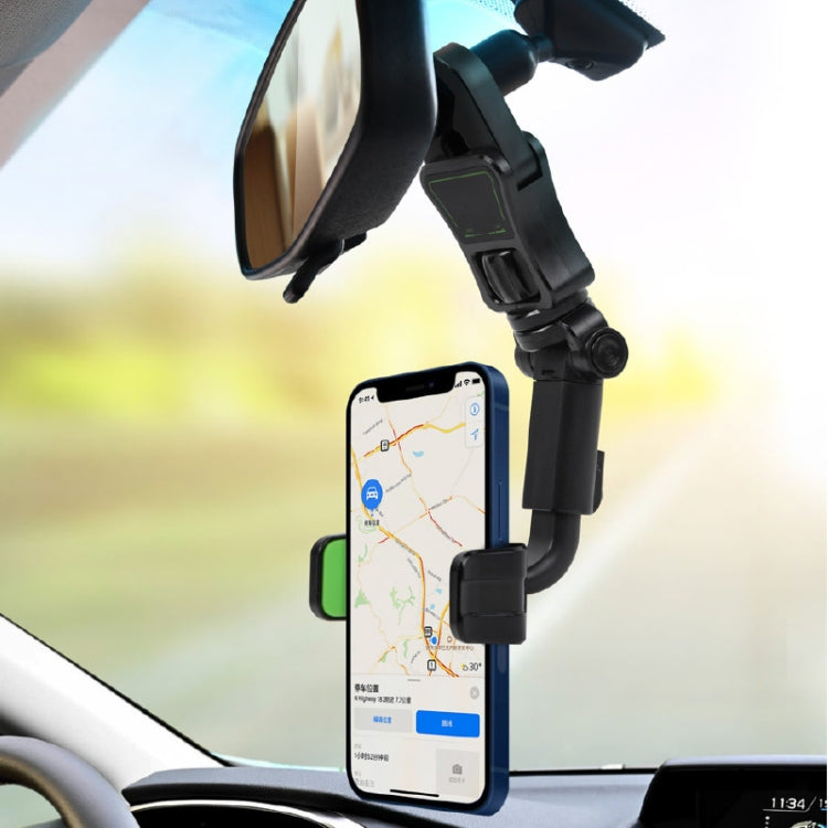 Supporto per telefono cellulare per specchietto retrovisore per auto Cuscino Supporto per telefono cellulare per auto universale, H02