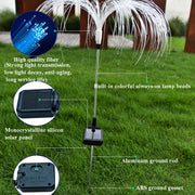Lampada da giardino a fibra ottica solare LED 85 cm