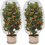 2 pezzi rete di copertura per insetti vegetali con coulisse copertura per uccelli per alberi da frutto in serra, 1x0.7m, 1x1.2m, 1x1.4m, 1.2x1.4m, 1x1.5m