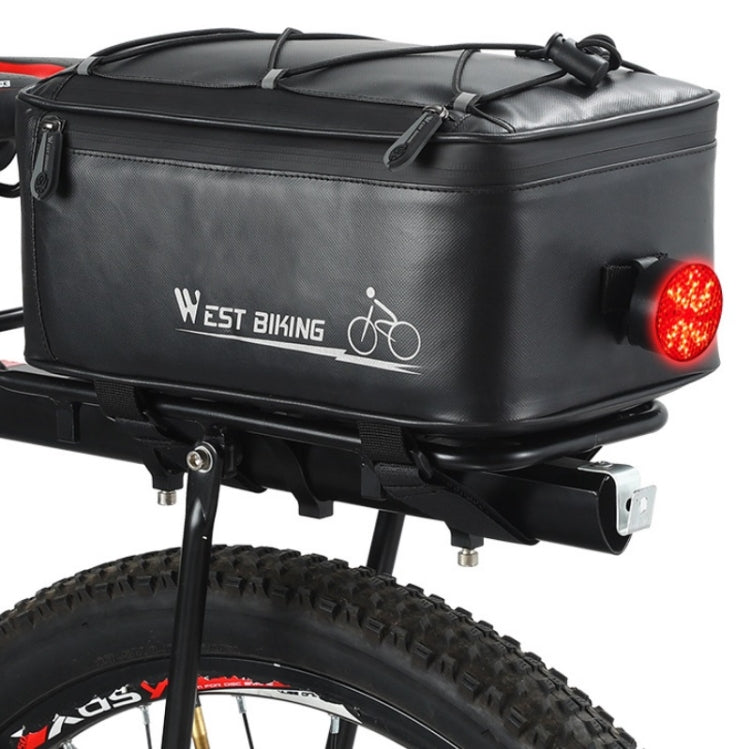 WEST BIKING Borsa da guida per sedile posteriore per bici elettrica Borsa da viaggio impermeabile per mountain bike, WEST BIKING Back Seat Bag