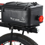 WEST BIKING Borsa da guida per sedile posteriore per bici elettrica Borsa da viaggio impermeabile per mountain bike, WEST BIKING Back Seat Bag