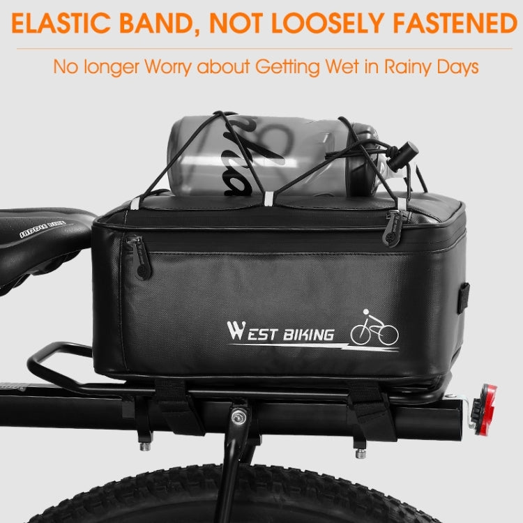WEST BIKING Borsa da guida per sedile posteriore per bici elettrica Borsa da viaggio impermeabile per mountain bike, WEST BIKING Back Seat Bag