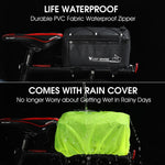 WEST BIKING Borsa da guida per sedile posteriore per bici elettrica Borsa da viaggio impermeabile per mountain bike, WEST BIKING Back Seat Bag