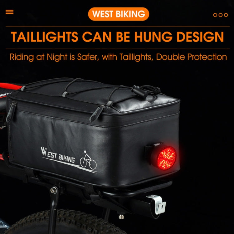 WEST BIKING Borsa da guida per sedile posteriore per bici elettrica Borsa da viaggio impermeabile per mountain bike, WEST BIKING Back Seat Bag