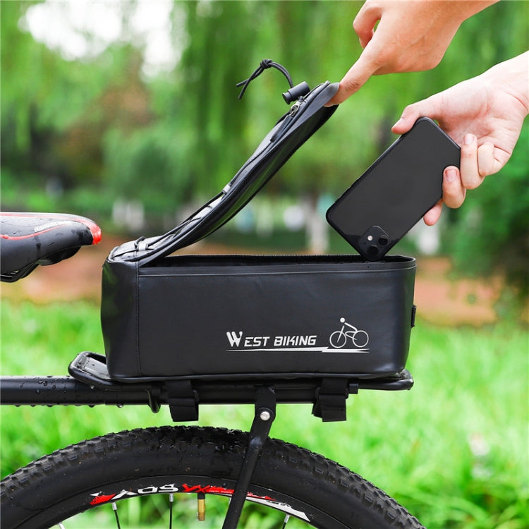 WEST BIKING Borsa da guida per sedile posteriore per bici elettrica Borsa da viaggio impermeabile per mountain bike, WEST BIKING Back Seat Bag
