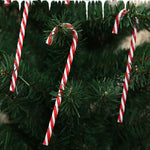 6 pezzi / confezione decorazioni natalizie decorazioni natalizie per alberi di Natale con bastoncini di zucchero, Candy Cane