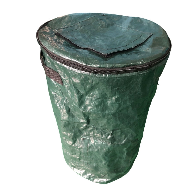 Borsa compost in plastica con coperchio e finestra