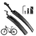 WEST BIKING Parafanghi pieghevoli retrattili per mountain bike, WEST BIKING Mudguards