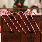6 pezzi / confezione decorazioni natalizie decorazioni natalizie per alberi di Natale con bastoncini di zucchero, Candy Cane