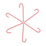 6 pezzi / confezione decorazioni natalizie decorazioni natalizie per alberi di Natale con bastoncini di zucchero, Candy Cane