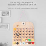 Calendario perpetuo in legno magnetico per bambini