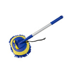 Spazzola ad acqua in ciniglia Mop per la pulizia della spazzola a rullo rotante telescopico, Rotary Royal Blue