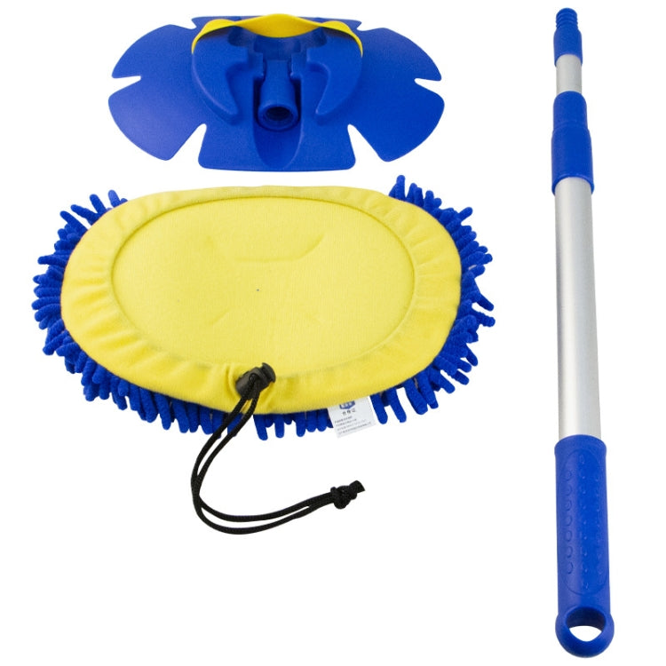 Spazzola ad acqua in ciniglia Mop per la pulizia della spazzola a rullo rotante telescopico, Rotary Royal Blue