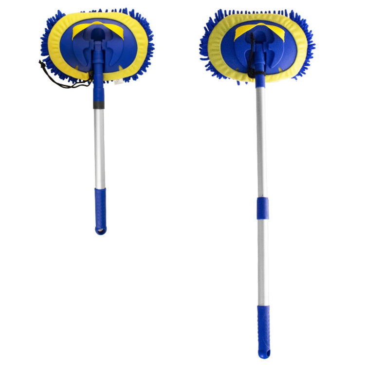 Spazzola ad acqua in ciniglia Mop per la pulizia della spazzola a rullo rotante telescopico, Rotary Royal Blue