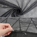Borsa per rete portaoggetti da soffitto per auto Draw Rope Tasca per rete portaoggetti per auto con cerniera a doppio strato, 80x55cm