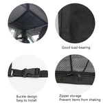 Borsa per rete portaoggetti da soffitto per auto Draw Rope Tasca per rete portaoggetti per auto con cerniera a doppio strato, 80x55cm