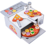 Acarebanny Simulazione in legno Barbecue Forno per pizza I bambini fingono di giocare a un giocattolo, Acarebanny Pizza Oven