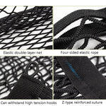 BL-210330 Borsa per rete per portiera per auto Borsa portaoggetti elasticizzata per bagagliaio Rete laterale per estintore, stile:, 35x25cm Fine Net, 45x25cm Fine Net, 35x25cm Coarse Net, 45x25cm Coarse Net