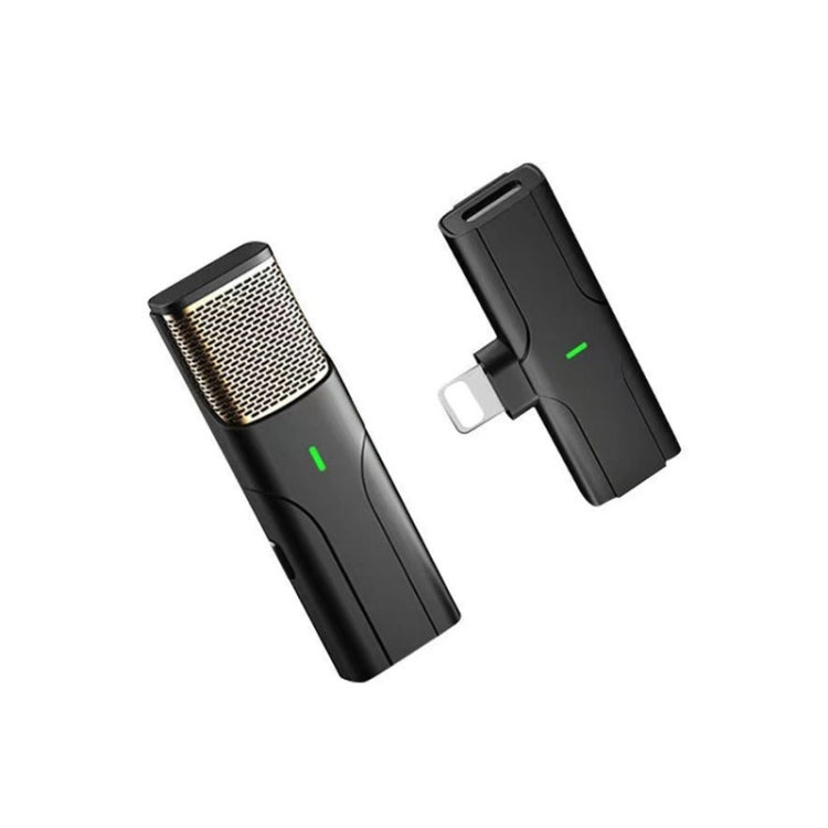 DS01 Microfono con collare in diretta per esterni Collare Colloquio Registrazione Microfono wireless con riduzione del rumore, Specifica:, 8 Pin (Black), 8 Pin (White), Type-C / USB-C (Black), Type-C / USB-C (White)
