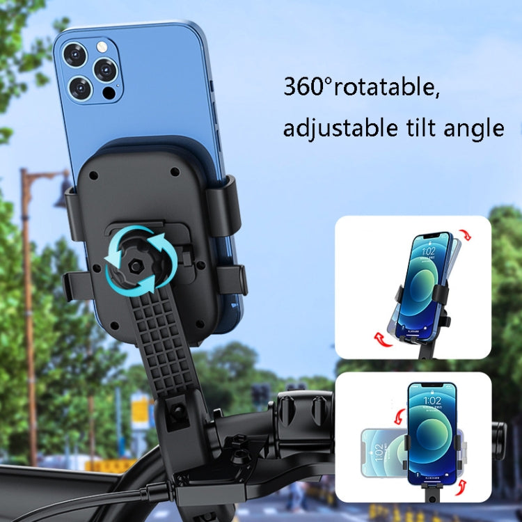 Supporto per bicicletta per specchietto retrovisore in metallo con supporto per telefono cellulare Q1, Metal Rearview Mirror Bicycle Bracket