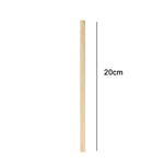 10 pezzi di succo di caffè, tè al latte, cannuccia di bambù degradabile naturale, stile:, 20cm Flat, 20cm Oblique