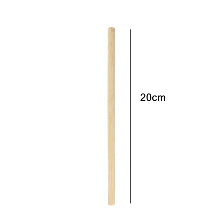 10 pezzi di succo di caffè, tè al latte, cannuccia di bambù degradabile naturale, stile:, 20cm Flat, 20cm Oblique
