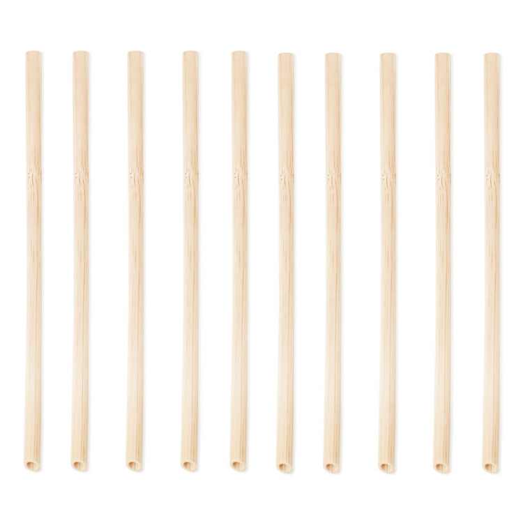 10 pezzi di succo di caffè, tè al latte, cannuccia di bambù degradabile naturale, stile:, 20cm Flat, 20cm Oblique