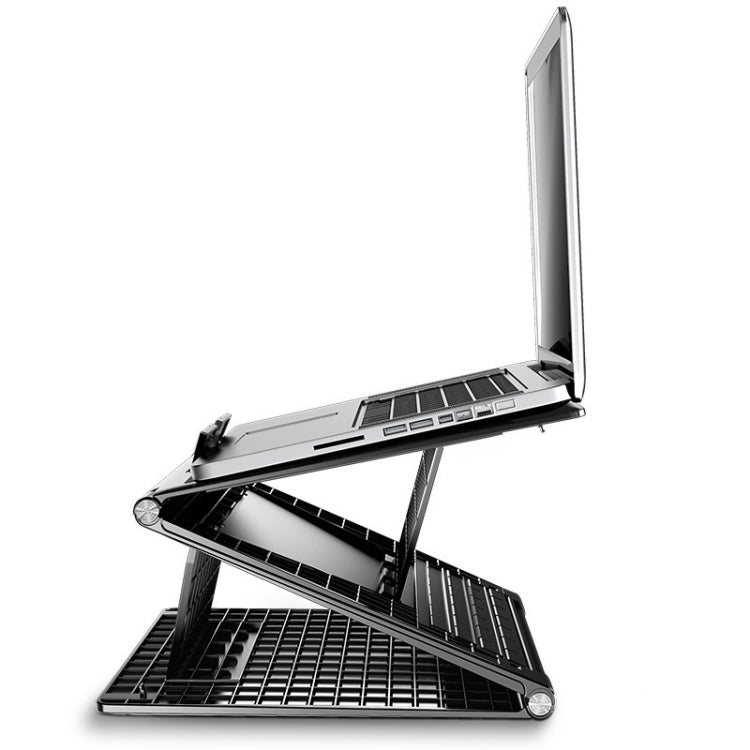 Supporto per laptop N5 Staffa di dissipazione del calore in plastica pieghevole per l'aumento della regolazione multi-marcia a doppio strato portatile, N5