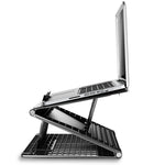 Supporto per laptop N5 Staffa di dissipazione del calore in plastica pieghevole per l'aumento della regolazione multi-marcia a doppio strato portatile, N5