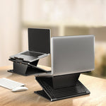 Supporto per laptop N5 Staffa di dissipazione del calore in plastica pieghevole per l'aumento della regolazione multi-marcia a doppio strato portatile, N5