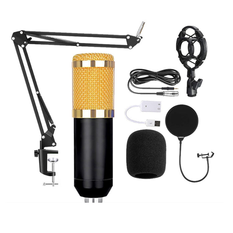 Set microfono a condensatore BM800, BM800 With USB Sound Card (Black), BM800 With USB Sound Card (Black Golden Net), BM800 With USB Sound Card (White), BM800 With USB Sound Card (Blue), BM800 With USB Sound Card (Pink)