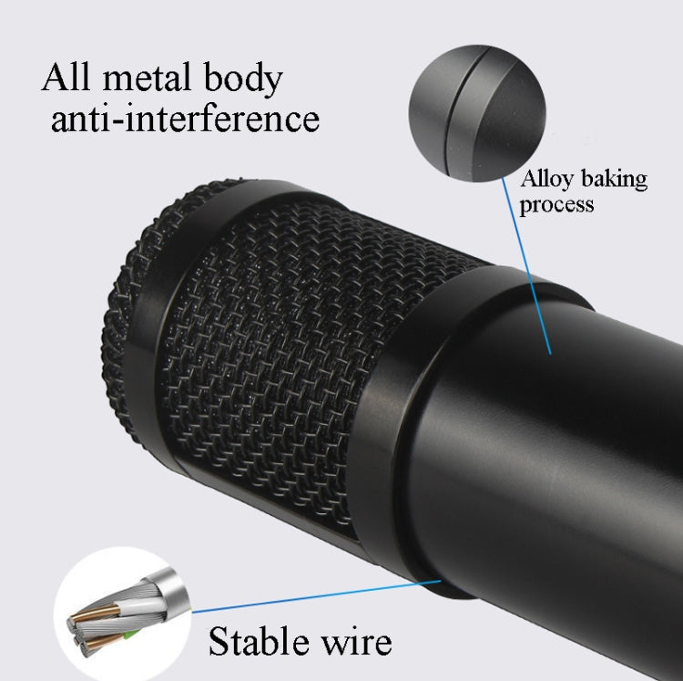 Set microfono condensatore BM800 con scheda audio USB