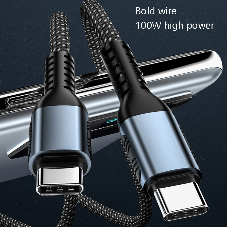 Cavo ricarica Type-C 100W PD intrecciato 1m 2m