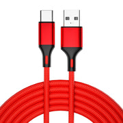4 PCS 2.4A USB-C / Type-C a USB cavo dati di sincronizzazione di ricarica rapida intrecciato, lunghezza:, 0.25m (Red), 0.25m (Blue), 0.25m (Black), 0.25m (Silver), 1m (Red), 1m (Blue), 1m (Black), 1m (Silver), 1.5m (Red), 1.5m (Blue), 1.5m (Black)     ...