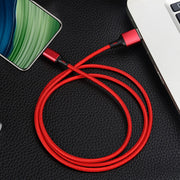 4 PCS 2.4A USB-C / Type-C a USB cavo dati di sincronizzazione di ricarica rapida intrecciato, lunghezza:, 0.25m (Red), 0.25m (Blue), 0.25m (Black), 0.25m (Silver), 1m (Red), 1m (Blue), 1m (Black), 1m (Silver), 1.5m (Red), 1.5m (Blue), 1.5m (Black)     ...