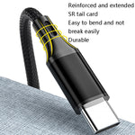 Cavo USB-C a USB 2.4A intrecciato per ricarica e dati
