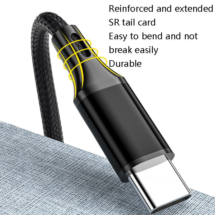Cavo USB-C a USB 2.4A intrecciato per ricarica e dati