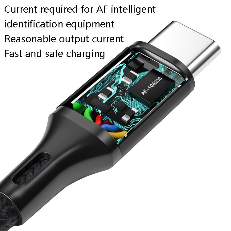 Cavo USB-C a USB 2.4A intrecciato per ricarica e dati