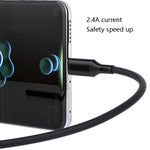 Cavo USB-C a USB 2.4A intrecciato per ricarica e dati