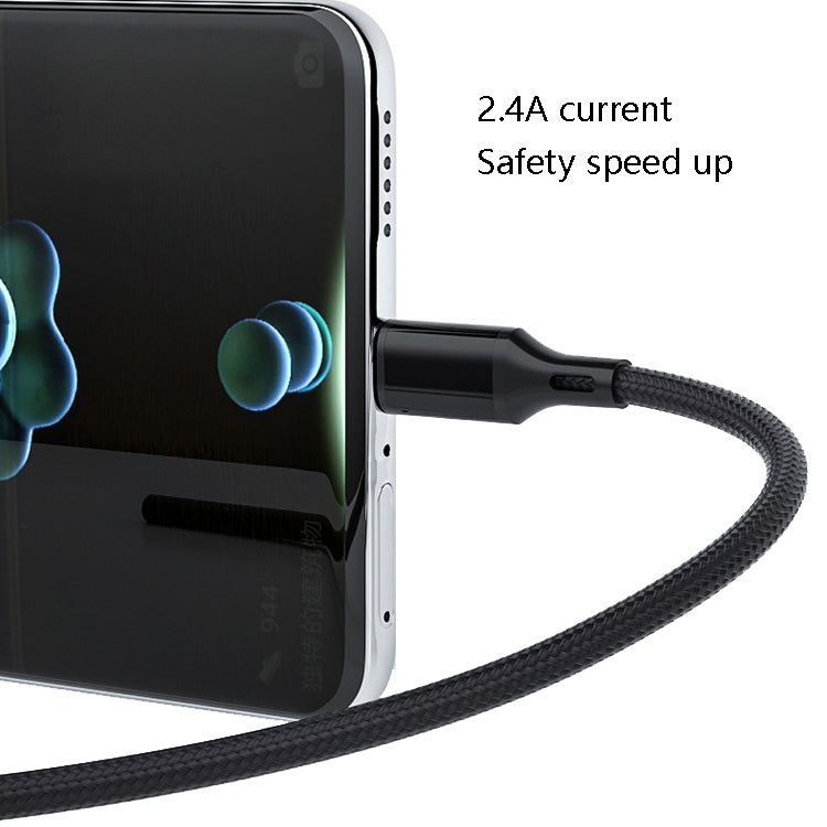 Cavo USB-C a USB 2.4A intrecciato per ricarica e dati