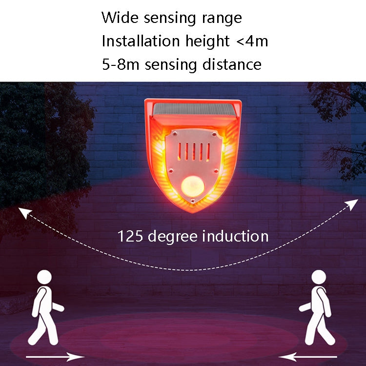 Repellente Animali Solare N911M con Allarme Sonoro e Luminoso