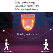 N911M Solar Animal Repeller Allarme sonoro e luminoso per esterni, with Induction, Timing Model