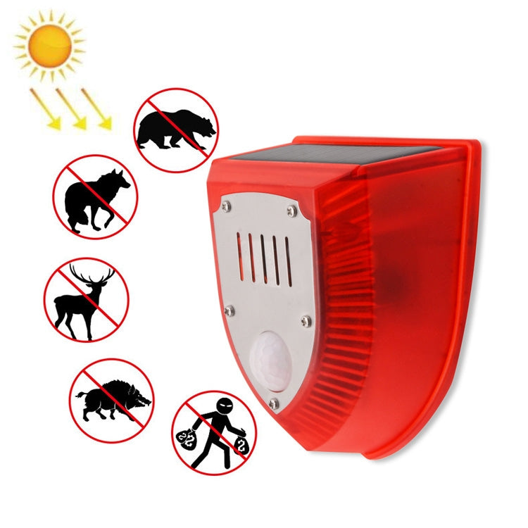 N911M Solar Animal Repeller Allarme sonoro e luminoso per esterni, with Induction, Timing Model