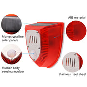 N911M Solar Animal Repeller Allarme sonoro e luminoso per esterni, with Induction, Timing Model