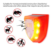 N911M Solar Animal Repeller Allarme sonoro e luminoso per esterni, with Induction, Timing Model