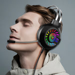 Cuffie da gioco cablate luminose FOREV G97 RGB con microfono, specifiche:, Standard (Black), 7.1 Channel (Black)