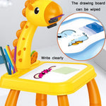 Lavagna giocattolo multifunzionale per pittura a proiezione per bambini, senza penna ad acquerello, stile:, Giraffe Yellow, Blue (No Projection), Pink (No Projection), Giraffe Pink, Dinosaur Blue, Dinosaur Pink